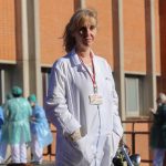 Mercedes Romero, delegada de CCOO en el Hospital de Leganés, simboliza el valor de lxs trabajadorxs de los servicios esenciales.