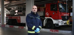 David Gómez, bombero del Ayuntamiento de Madrid